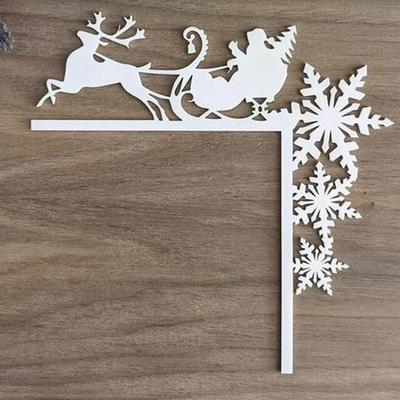 Weihnachts Rentier Dekoration Türrahmen Ecke Schild Dekorationen
