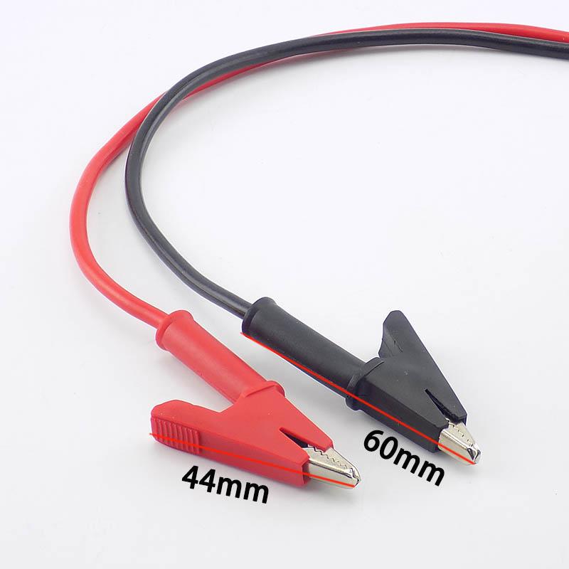 1M 4mm banánový konektor aligátorový klip 15A 18AWG dvojitý konec testovacího vodiče elektrické napětí krokodýl DIY pro multimetr