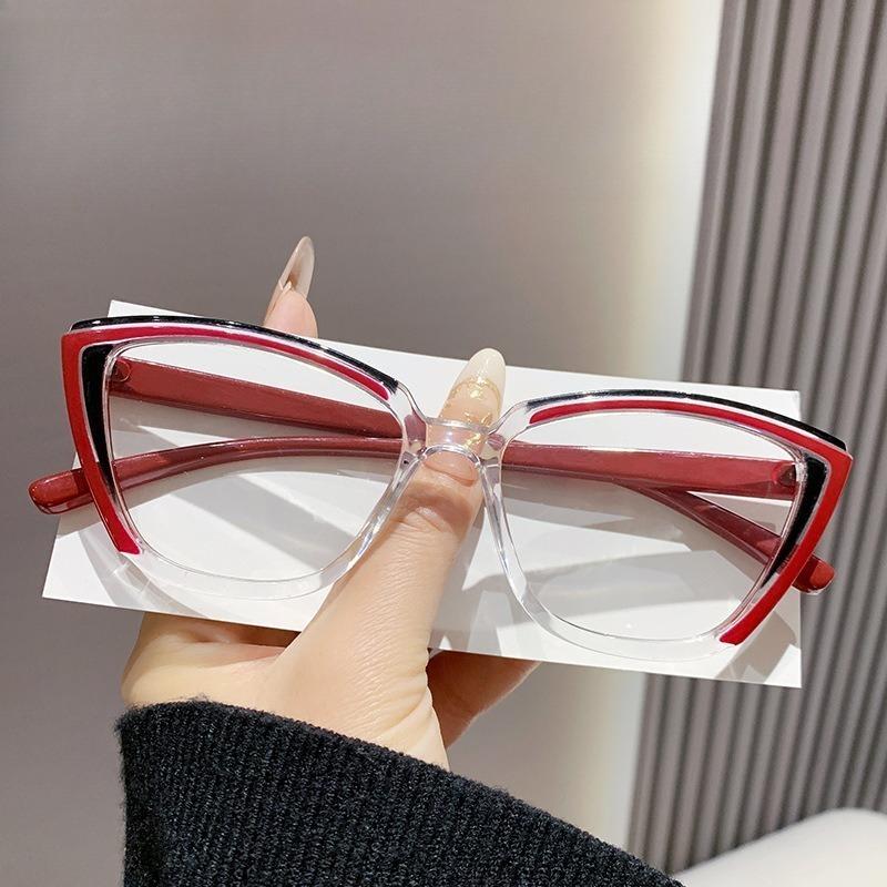 

+1.0~+4.0 Color Blocked Reading Eyeglasses Anti Blue Light Eye Protection Glasses Computer Protective Goggles For Men And Women 3