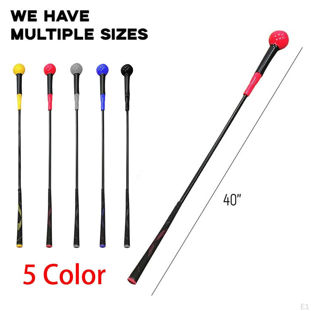 40" Golf Swing Trainer - Gesture Alignment Correction, for Adults Golfer Strength Tempo Training