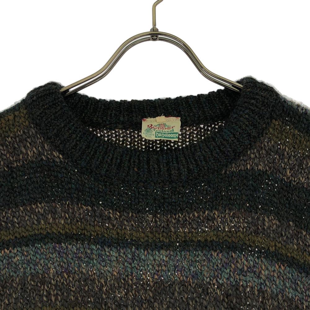 Bonner of Ireland 80s 90s Wool Old Border Long Sleeve Crew Neck Knit Men's Used