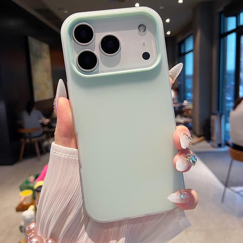 Luxury 2in1 Candy Phone Case for IPhone 17 Air 12 13 14 15 16 Pro Max TPU+PC Shockproof Bumper Back Cases Protect Cover