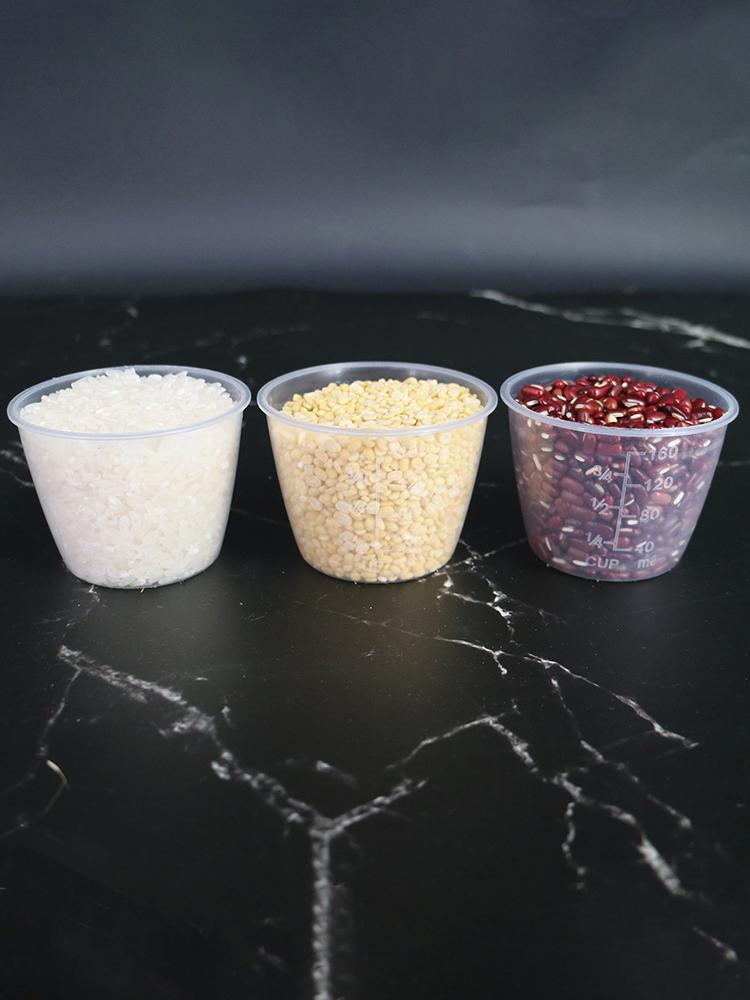 Useful 10 Pcs Food Grade Plastic Rice Measuring Cup Rice Cooker Measurement Tools for Dry and Liquid Ingredients (160ml)
