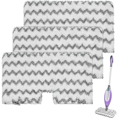 Steam Mop Replacement Pads for Shark Steam Mop S2001UK S1000UK S1000A S1000C Pocket Mop,Microfiber Washable Dirt Grip Pads Refill Soft Steam