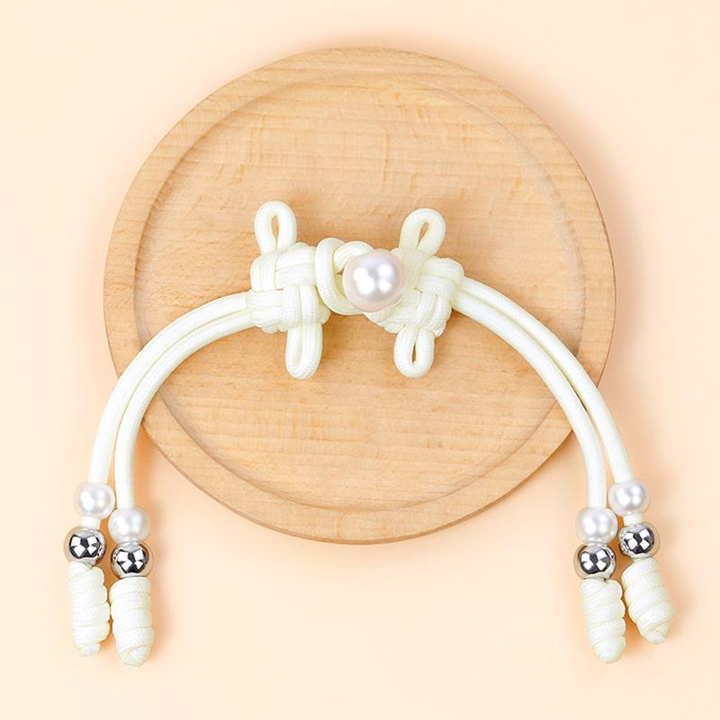 

1 шт. Классический ципао с длинным хвостом, пуговица, мягкая ткань, китайский узел, элегантные застежки, декор для одежды, костюма, жемчужная пуговица бежевый