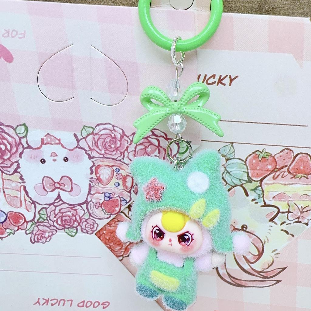 Dopamine Beanie Cartoon Keychain: Trendy Pendant for Kids and Adults
