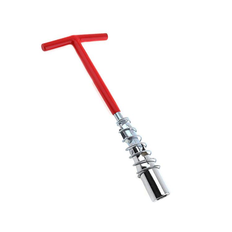 Kehong T-Handle Spark Plug Wrench with Universal Joint, 16mm Forged Manual Auto Repair Tool KH1024