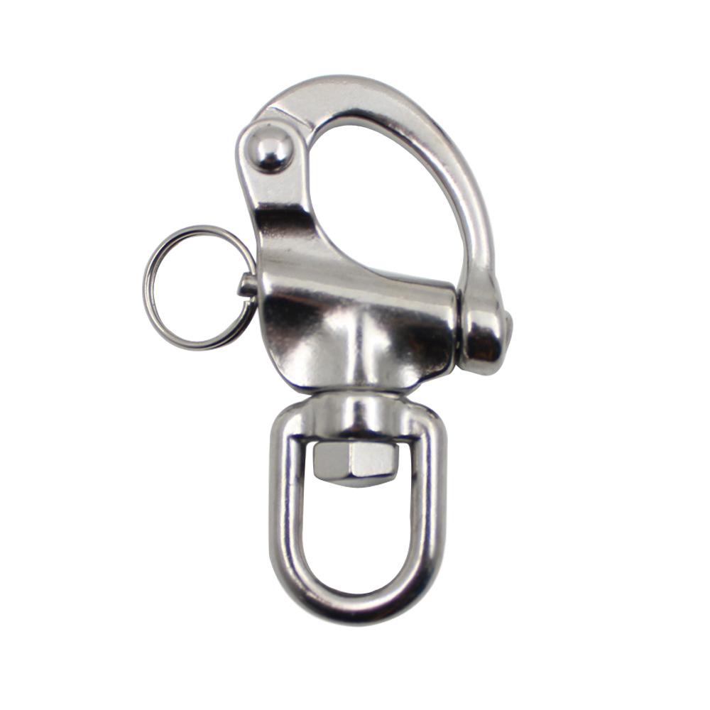 

Stainless steel 316 ring rotating spring release buckle, hand pulled quick release release release buckle, marine yacht accessor