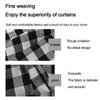 Terylene Yarn Dyed Lattice Kitchen Curtain Fabric Door Curtain Coffee Curtain Modern Simple Rod