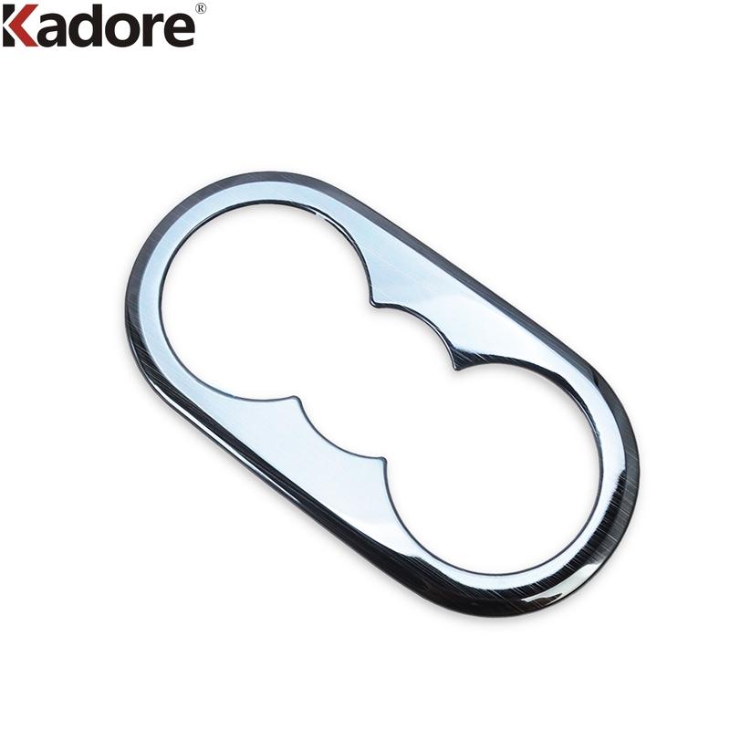 For Volkswagen VW Golf 8 MK8 Pro R    Stainless Car Rear Seat Water Cup Holder Frame Cover Trim Interior Accessories