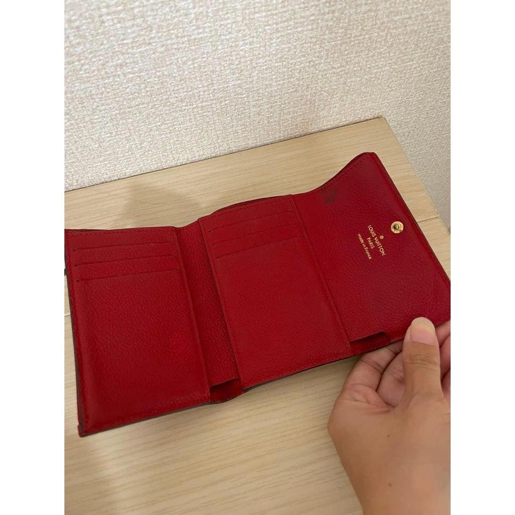 Used Louis Vuitton Trifold Wallet Red