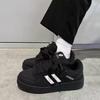 High Value Hong Kong Style Black and White Color Matching Bread Shoes In Summer New Casual Sports Shoes