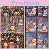 Christmas Window Decals Pvc Snowflake Stickers For Holiday Home Decor