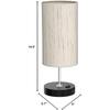 Bedroom Lamp with Smart RGB LED Bulb, Multicolor Changing Table Lamp for Bedroom with 2 USB Port, Dimmable Bedside Lamp Work with Alexa, Smart