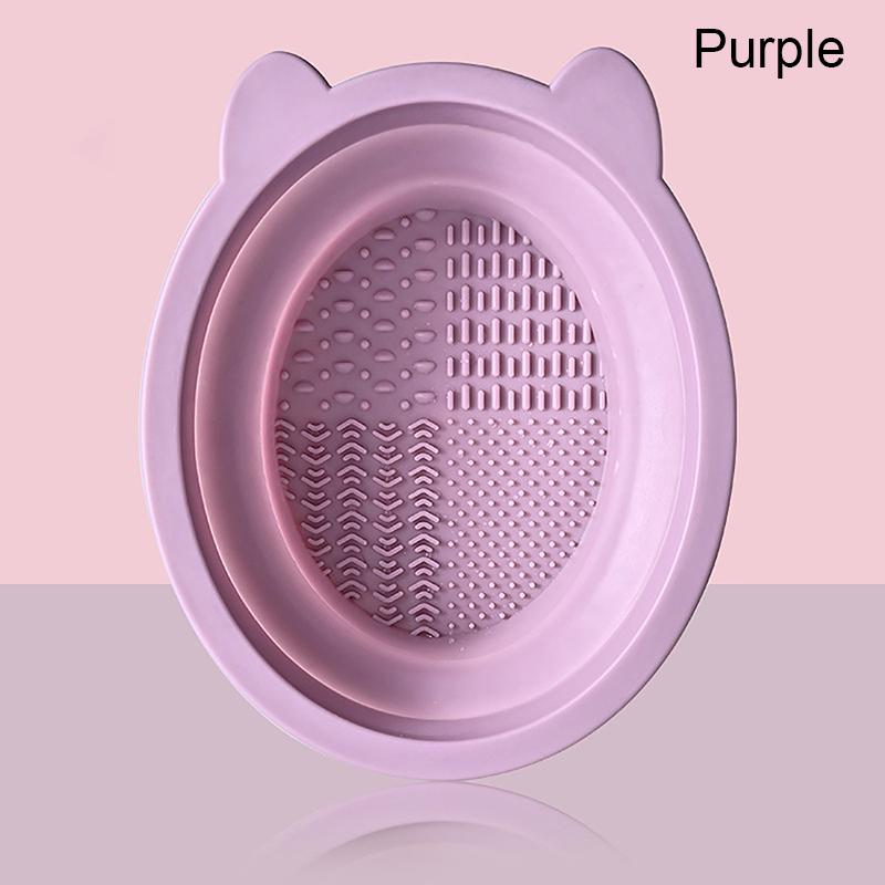 Medvědí uši Silikonová podložka na čištění štětců na make-up Krásné vejce Čištění štětců na obočí Podložka na čištění Přenosné ruční nástroje na make-up