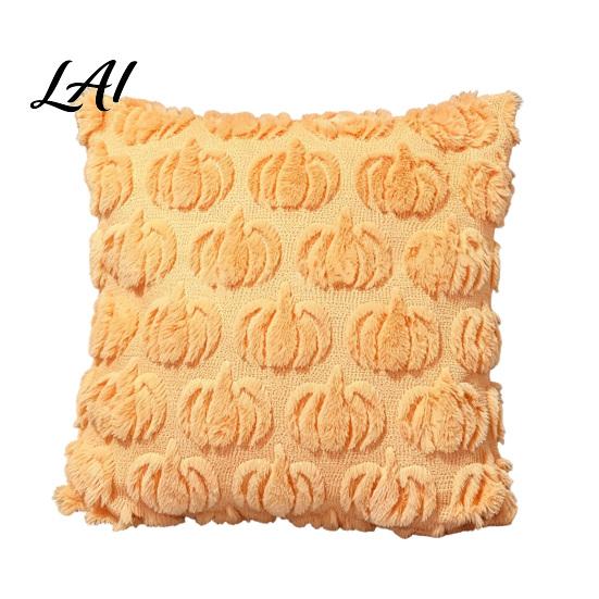 Cozy Seasonal Cushion Case Plush Pumpkin Cover Halloween Throw Pillow 18 X Fall Themed Cases Inches Maple Leaf for Sofa Couch Decor Breathable