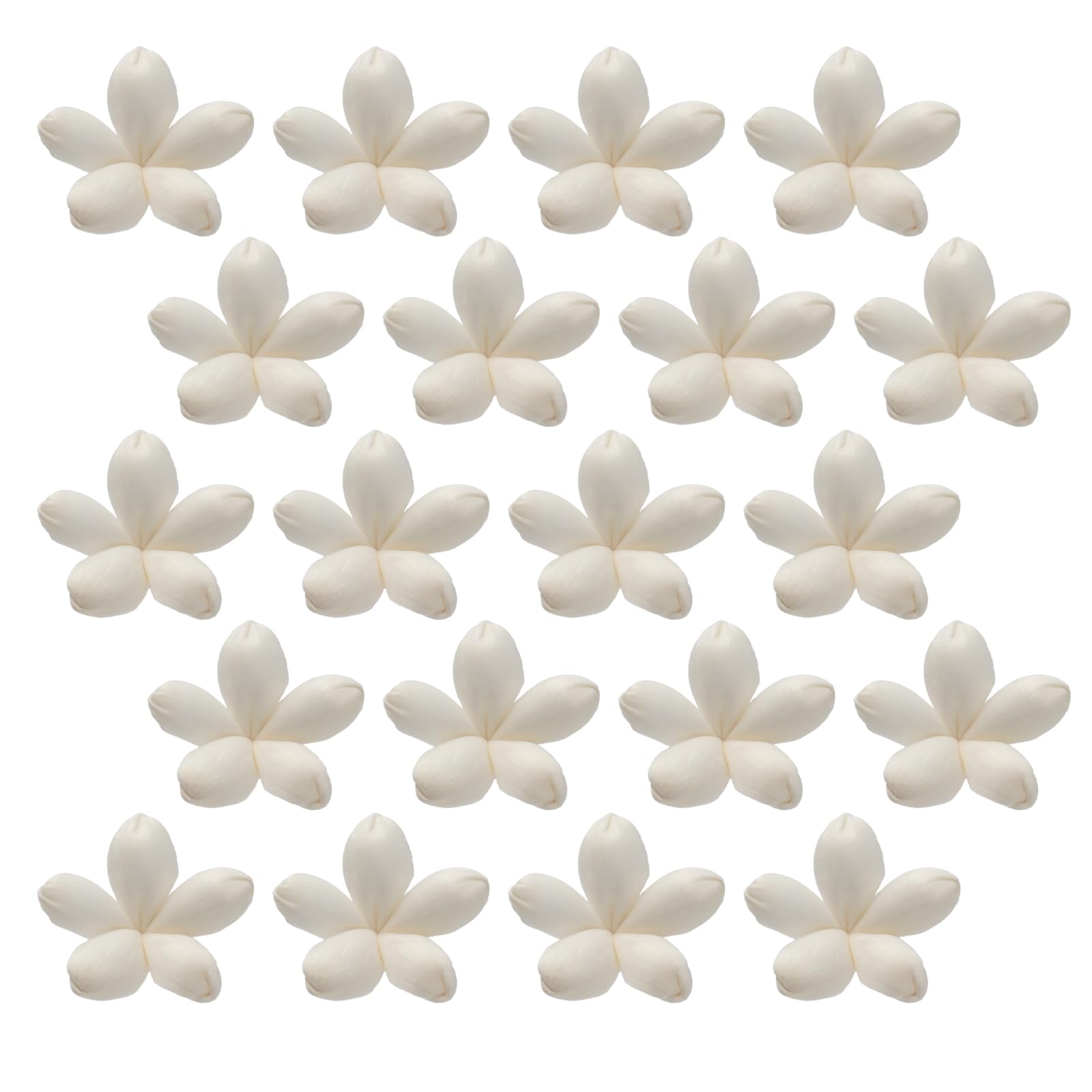 

Sola Flowers XS 20 natural suitable for handmade floral dried flower and (Jasmine sola, size, approx. 3cm, pieces) - Small, material, crafts, белый