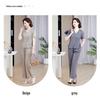 Women's Summer Slimming Two-Piece Set: Short Sleeve Blouse & Wide-Leg Pants