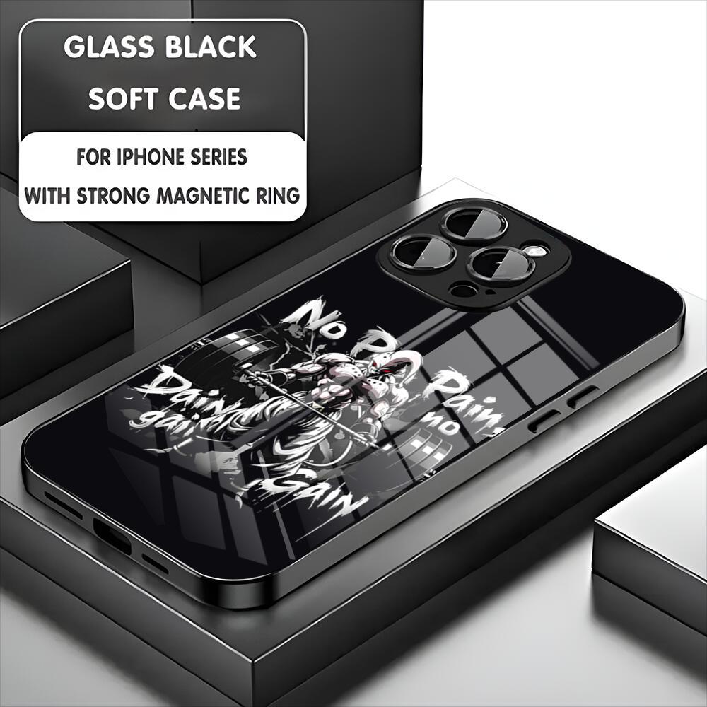 Tier-Fitness-Designmuster Handyhülle Für iPhone 17 16 15 14 13 11 12 Pro Max Mini Plus Magnetische Glas-Handyhülle