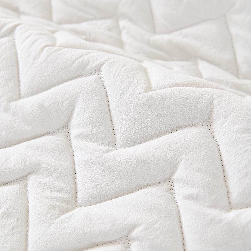 Cojín de Sofá Blanco Puro, Tejido de Algodón para Todas las Estaciones, Cojín Antideslizante, Toalla de Respaldo Crema, Funda de Sofá, Tejido de Funda