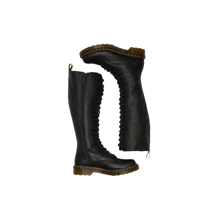 New Dr.Martens Virginia 1B60 Lace Up Boots 'Black' Women's 23889001