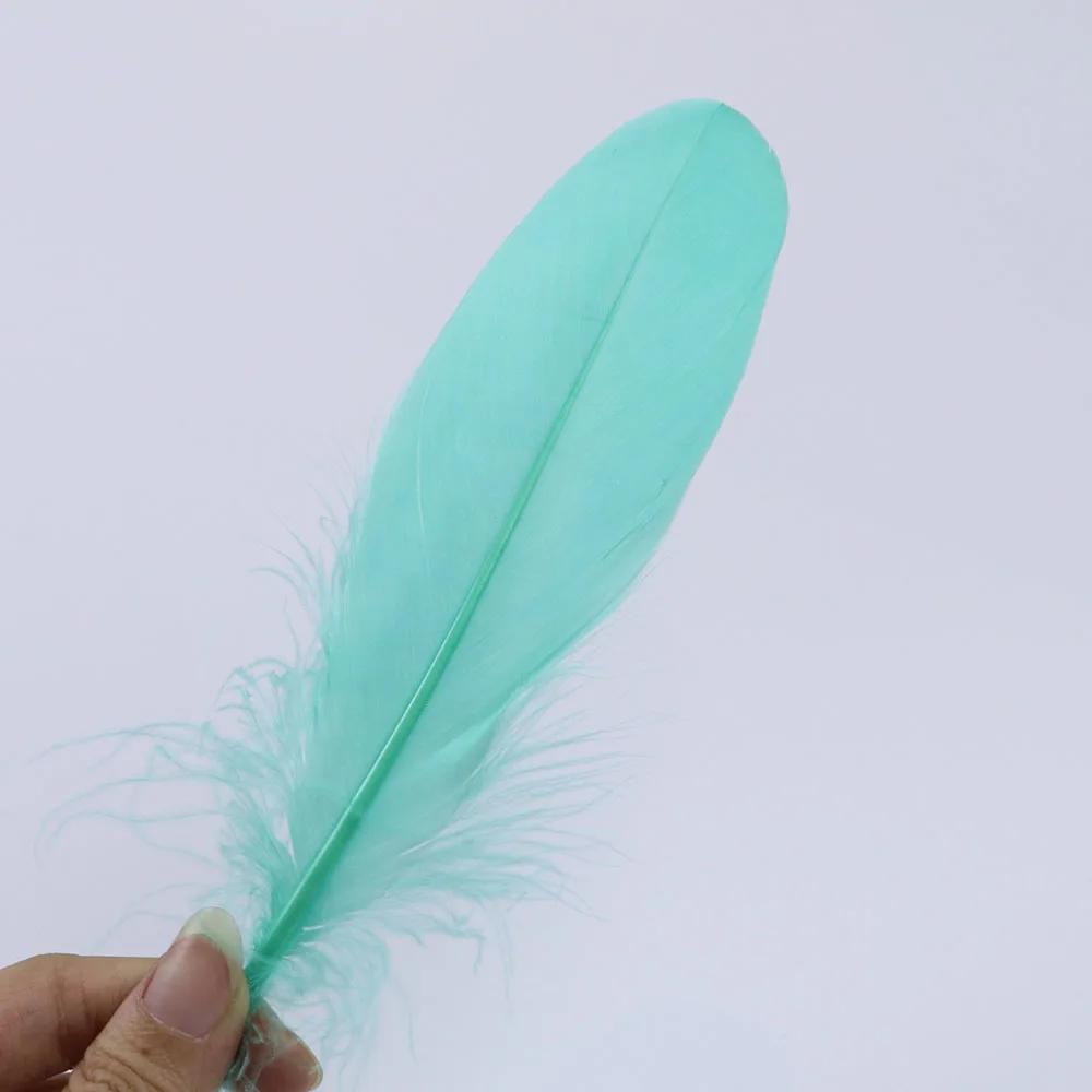 Premium White Swan Goose Feathers 15-20cm 50PCS/Lot 28 Colors for Jewelry Making Wedding Decor Crafts DIY Feather Accessories