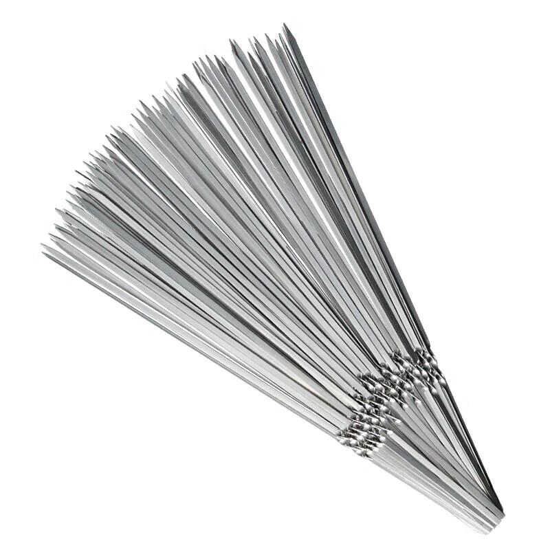 Stainless Steel Flat BBQ Skewers