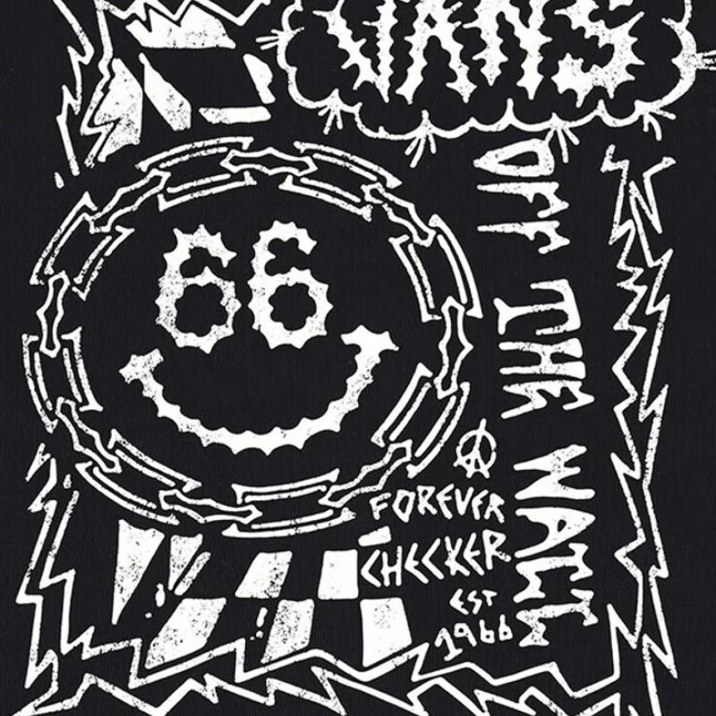 Vans Off The Wall Casual Series Simple Versatile Letter Short Sleeve T-Shirt Men Tops Black VN000GQQBLK