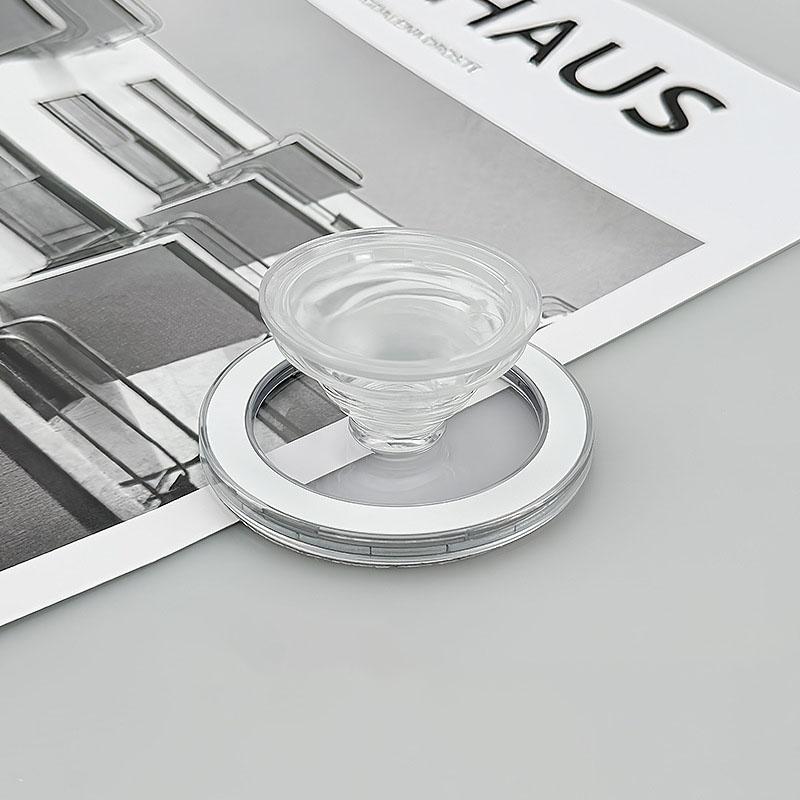 1PC Magnetic Folding Mobile Phone Grip Holder Suction Airbag Bracket Cell Phone Bracket Portable Desktop Lazy Telescopic Bracket