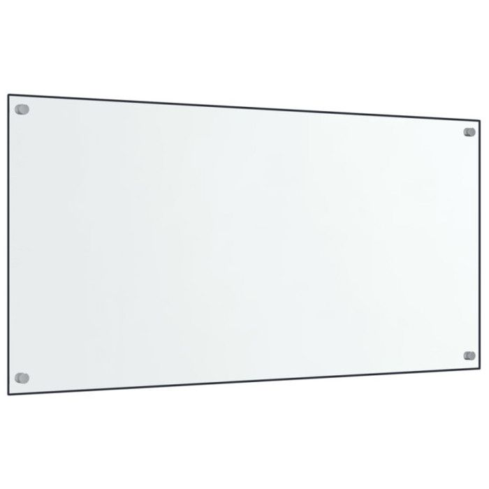 Dosserets de cuisine 2 pcs transparent 80x50 cm verre trempé