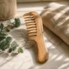 With Handle Wide Tooth Comb Handmade Massage Comb Durable Detox Comb  For Women