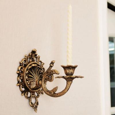 Vintage Wall Candle Sconce Wall Mount Candle Holder Living Room Bedroom Dining Room Bathroom Hanging Decorative Candlestick