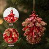 Pigna Placcata Oro Ornamento Fatto a Mano – Decorazione di Natale Fai da Te