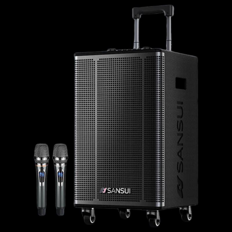 SANSUI E12 Portable PA System with Wireless Microphone CN plug (adapter included)