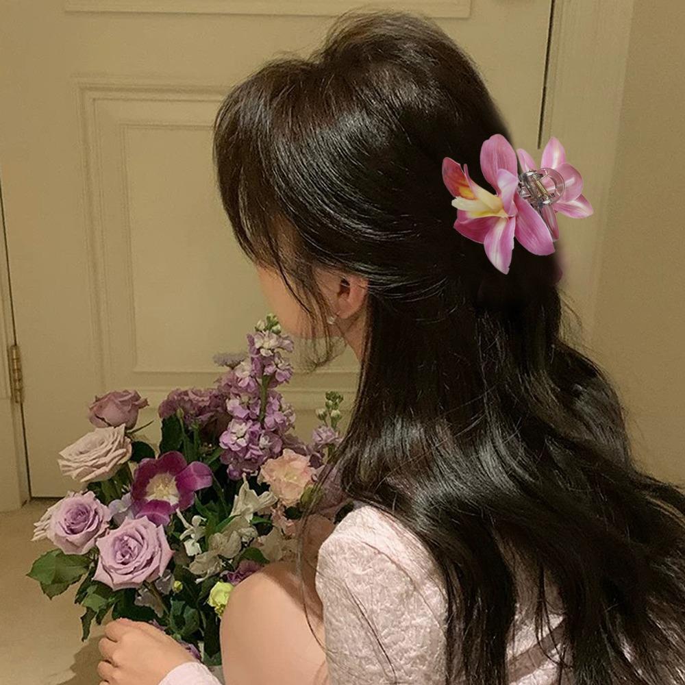 Seaside Flower Hair Clip Cloth Bohemian Style Hair Clip Cute Artificial Flower Hairpin Beach