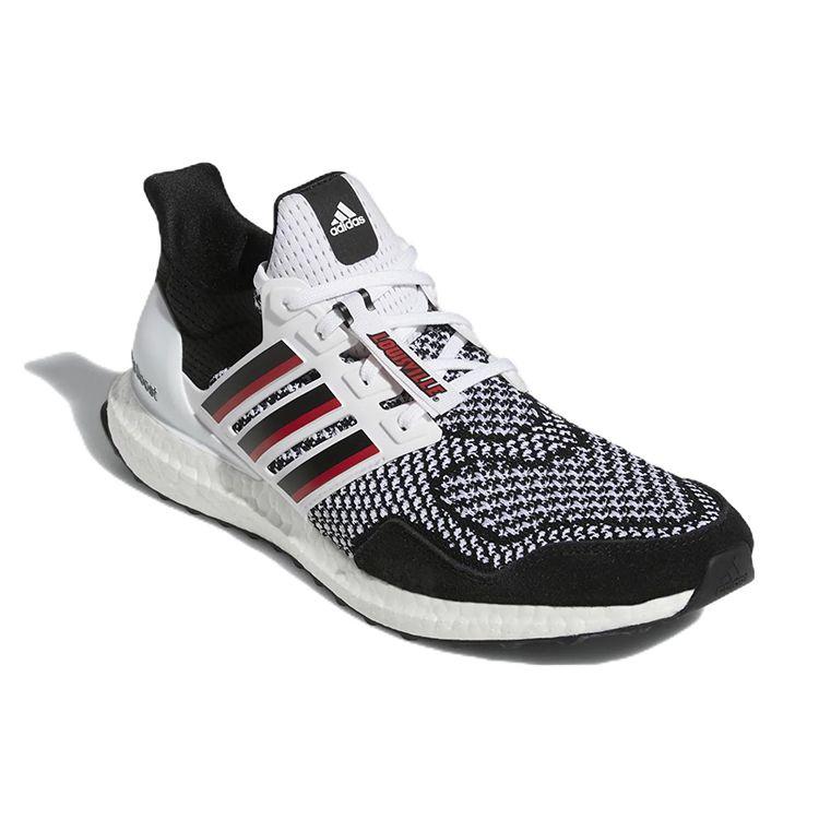 NCAA x adidas UltraBoost 1.0 Louisville Cardinals Unisex-Sneaker Weiß Wolkenweiß Core-Schwarz HQ5874