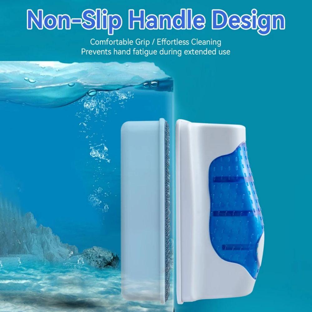 Double Side Fish Tank Floating Brush Ergonomic Handle Fish Tank Wiping Brush  Hotel