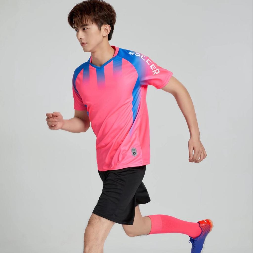 25. Football Uniform Set Men'S Competition Training Team Uniform Printed Jersey Children Adult Sports Suit Jersey Soccer Men