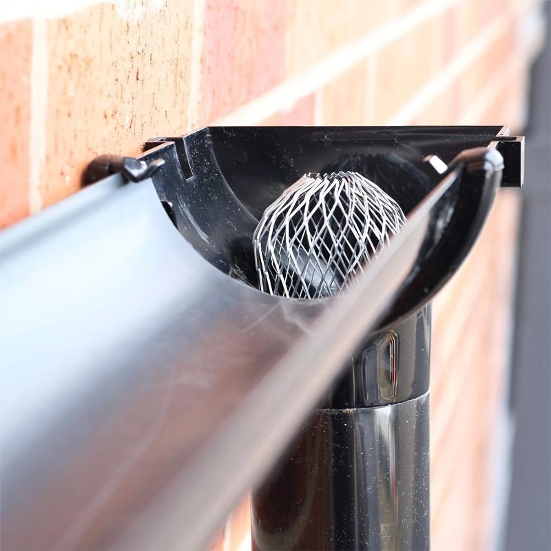 Roof Gutter Guard Filters 3 Inch Expand Aluminum Filter Strainer Stops Blockage Leaf Drains Debris Drain Net Cover