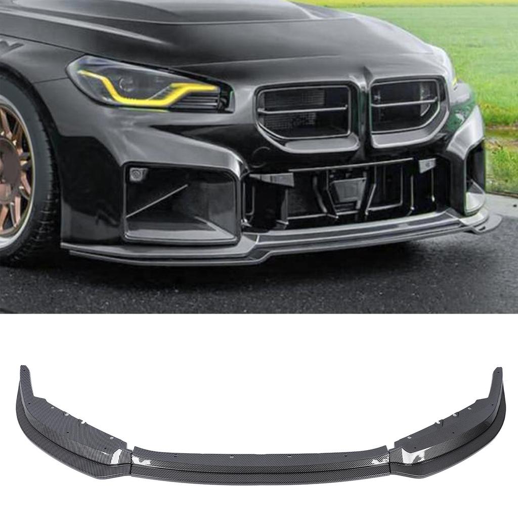 3Pcs Front Bumper Lip Spoiler Splitter Sporty   Front Lip Spoiler Splitter Protector for 2 Series M2 G87 2023 and Later