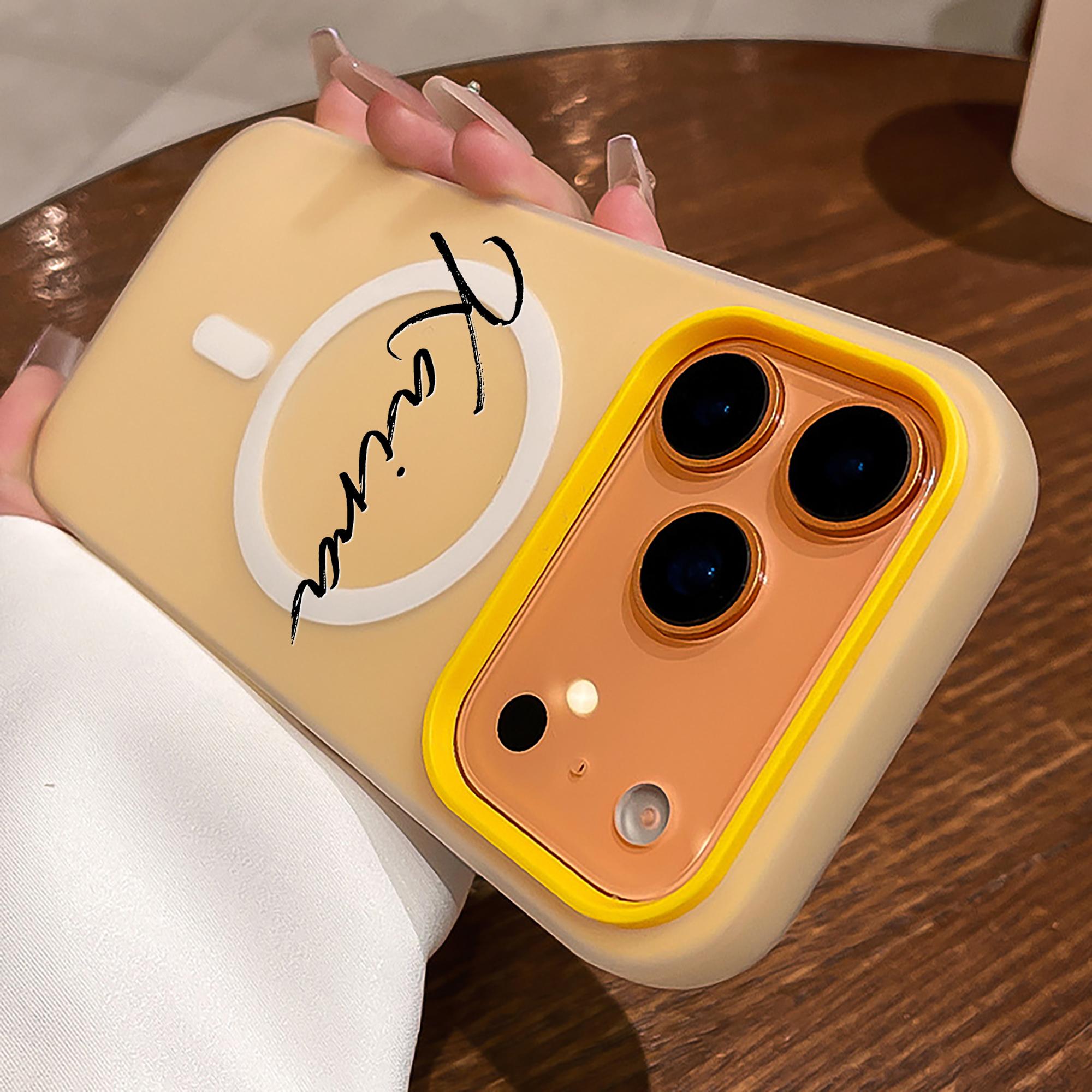 

Custom Name Letters 2-in-1 Magnetic Suction Phone Case Commemorative Gift For iPhone 17 16 15 14 13 12 11 Pro Max 17 Air Plus For iPhone 15 Pro