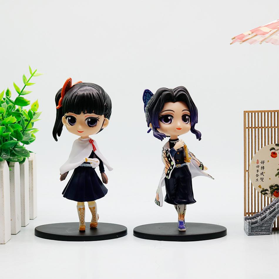2026 Anime 13cm Demon Slayer Figure Nezuko Tanjirou Zenitsu Inosuke Kyoujurou Giyuu Kawaii Action Figures PVC Model Playthings Gift
