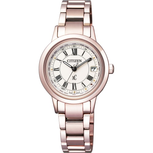 Citizen xC Titania Line Happy Flight Eco-Drive Radio-Controlled Watch, Sakura Pink, EC1144-51W, Women's