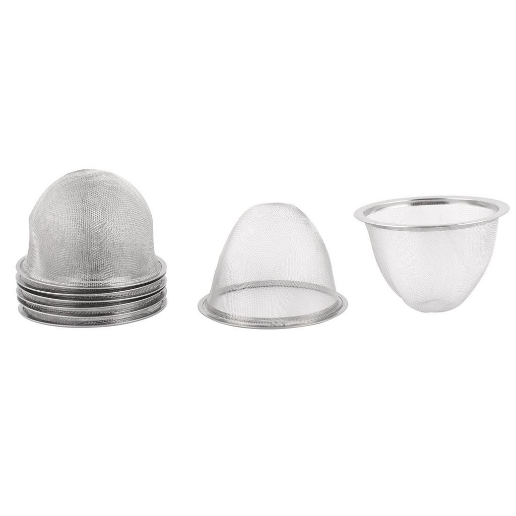 Uxcell Tea Strainers, Stainless Steel, 85mm Diameter, 60mm Deep, Round Mesh, Pack of 8