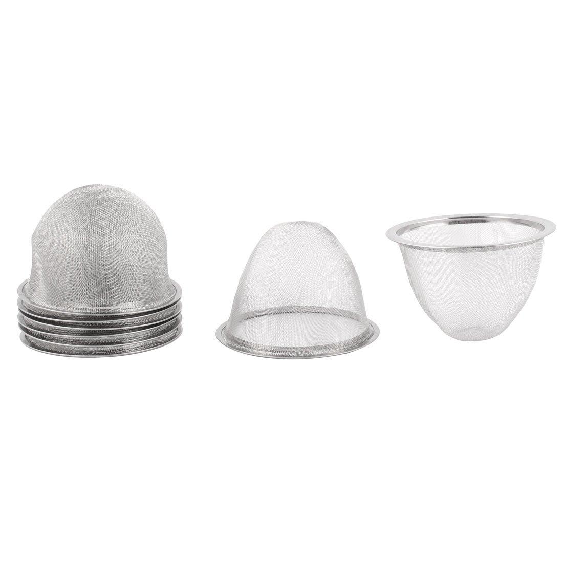 

uxcell Tea Strainers, Stainless Steel, 85mm Diameter, 60mm Deep, Round Mesh, Pack of 8
