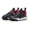 Nike Team Hustle D 11 Low top Basketball Shoes Black Red Kids' DV8994-003