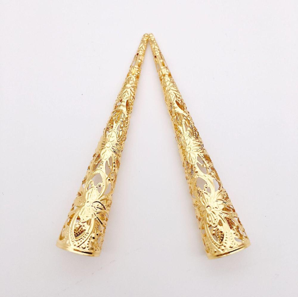 Costume Antique Style Belly Dance Accessories Knuckle Rings Nail Rings Set Finger Tip Protection