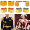 1 Pereche Epoleți Colorate Broșă Placă Jachete Paltoane Epoleți pentru Fanfară de Tambur și Trompetă