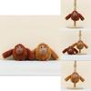 Adorable Monkey Plush Doll Hanging Decoration With Short Plush Material For Home Decor