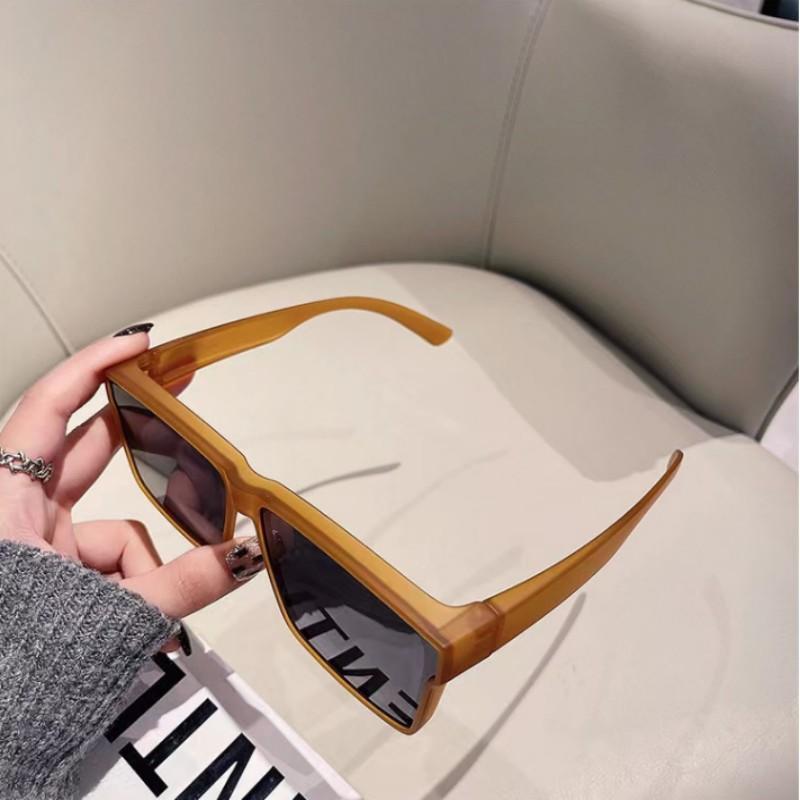 New Large Frame Square Sunglasses Women's Designer Fashion Sun Glasses Summer Trend Lady Eyewear UV400 Oculos De Sol
